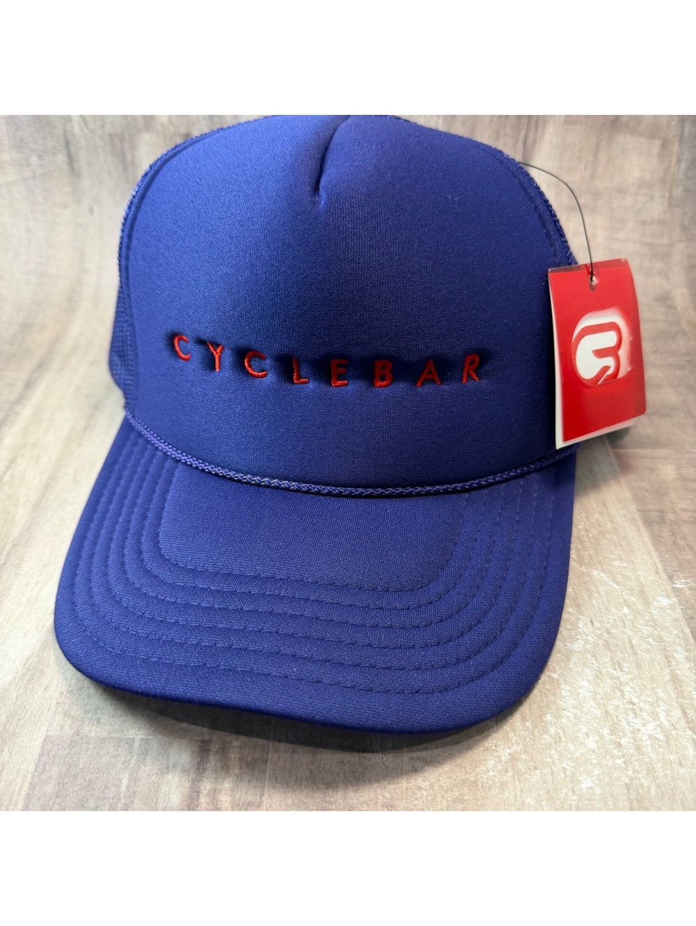 Cyclebar Blue & Red Rope Trucker Hat Snapback Otto Cap NWT